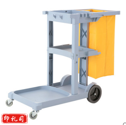 白云(BAIYUN)清洁手推车AF08170酒店保洁车杂物车轻便多功能工具车客房