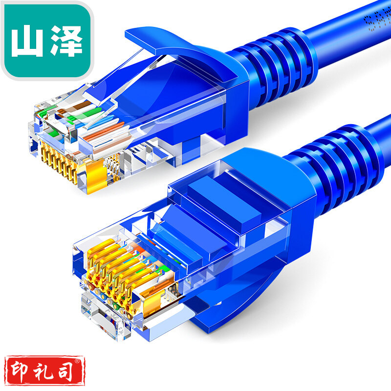 山泽(SAMZHE)SZW-1100工程级超五类网线10米蓝色
