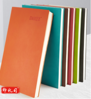 宝克（BAOKE）NB1825商务笔记本子a5 PU彩色皮面记事本文具25K加厚日记本会议记录本 办公用品文具 A5咖啡色 单本 145x210mm（本）