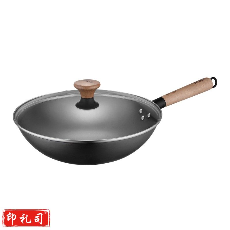 爱仕达(ASD)CF32Q6TG 炒锅不易锈铁锅 32CM 甄铁炒锅