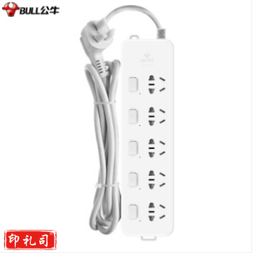 公牛 GN-312 5位分控 3米线 接线板/拖线板 超功率保护插座 230209120418 