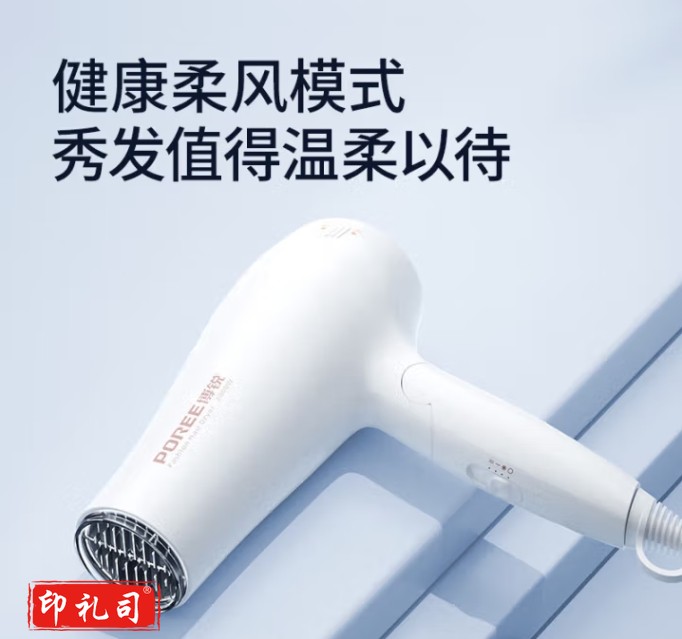 博锐(POREE) 电吹风机家用大功率吹风筒可折叠便携式电吹风机冷热风理发店发廊款2000W PH1626