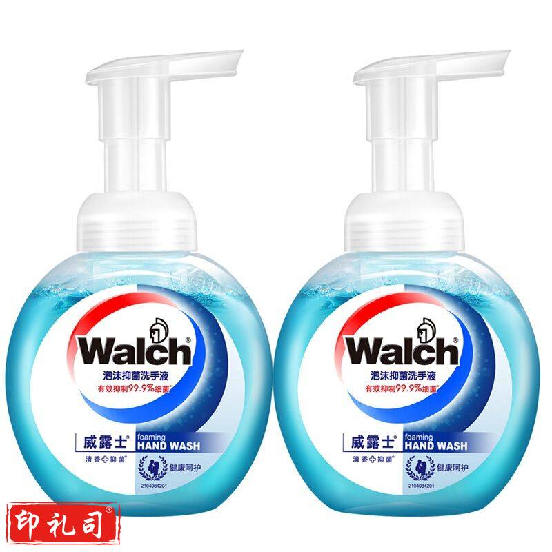 威露士(Walch) 泡沫抑菌洗手液 225ml+225ml 两瓶装 健康呵护
