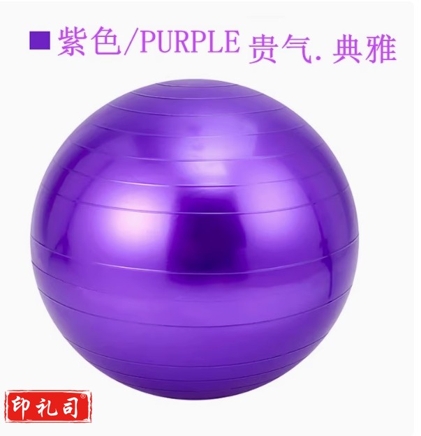 瑜珈球健身运动球紫色65cm(身高160-165cm)