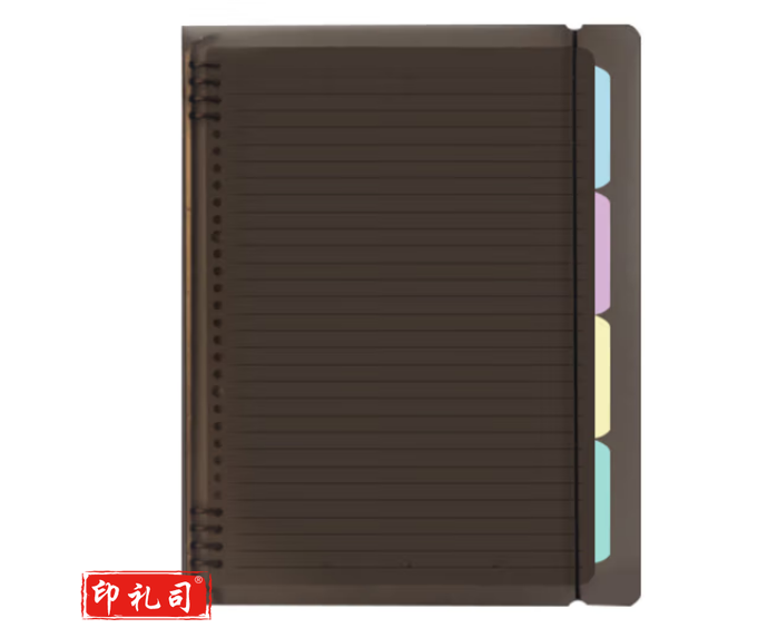 晨光(M&G)APY8D19PB-ZZ-B A5横线活页本 60张笔记本 6孔活页纸可拆卸 黑