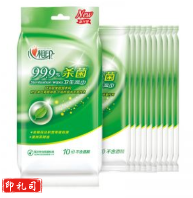 心相印 XCA001消毒独立装湿巾 10片独立包装 170mm*180mm 按包销售