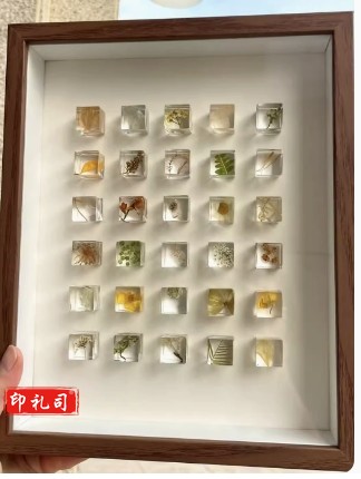 植物滴胶方块标本模具9格方块模具