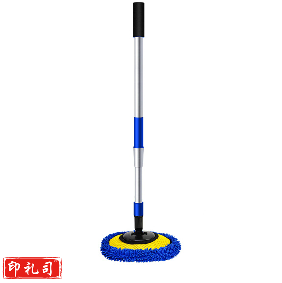 洗车拖把 刷车刷子软毛不伤汽车用擦车工具 2019升级款雪尼尔可伸缩长杆洗车刷(蓝色)