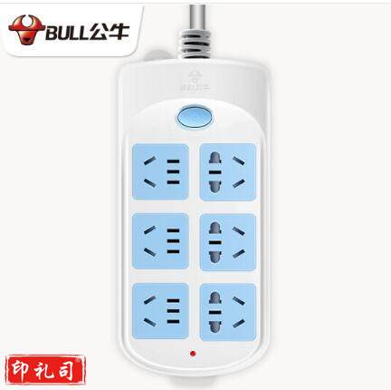 公牛（BULL）GN-603 新国标插座/插线板/插排/排插/接线板/拖线板 6位总控全长3米超功率保护 230203111149 