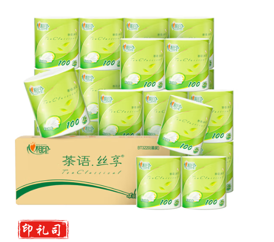 心相印BT3220(箱装)心相印心柔100克  10卷/组