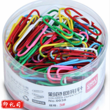 得力0038彩色回形针(混)(160枚/筒) HXZH202307271347103