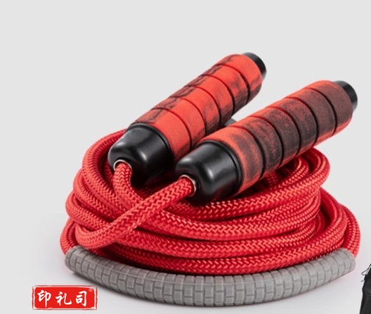 跳绳比赛集体跳大绳专用的绳子竞速橡胶健身8米【中间7-8人跳】【编制棉绳-360°不绕绳】