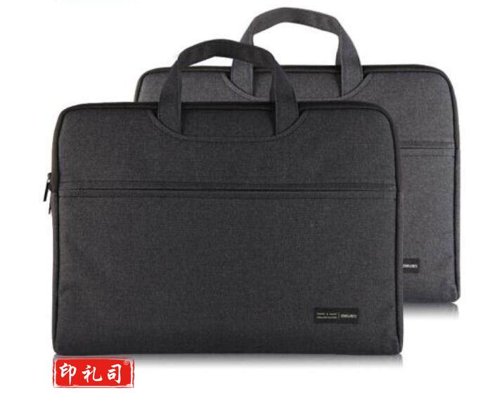 得力5590公文包 帆布手提文件袋多功能拉链袋(黑/灰两色可选)   230116155000