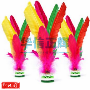 毽子 大号 鹅毛羽毛彩色比赛用毽球牛筋底大花键成人学生毽子