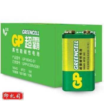 超霸(GP)GP1604G-S1 碳性电池 9V 10粒/盒