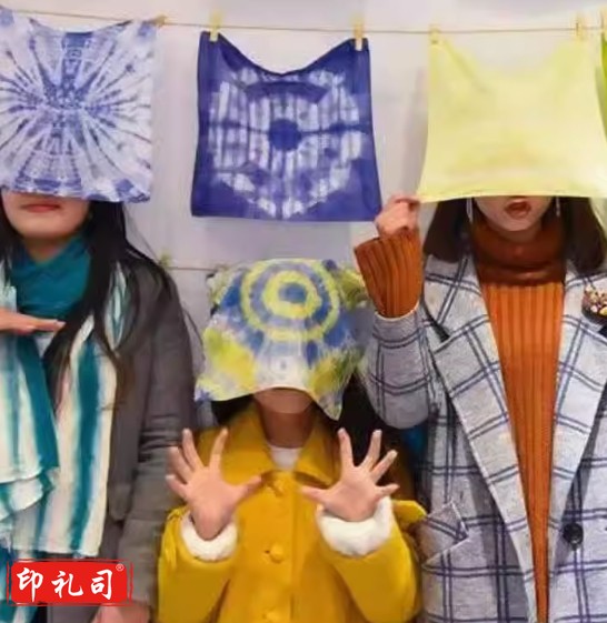 扎染蜡染小方巾25*25厘米【锁边】8块装