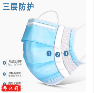 一次性口罩 50片/盒 独立包装.