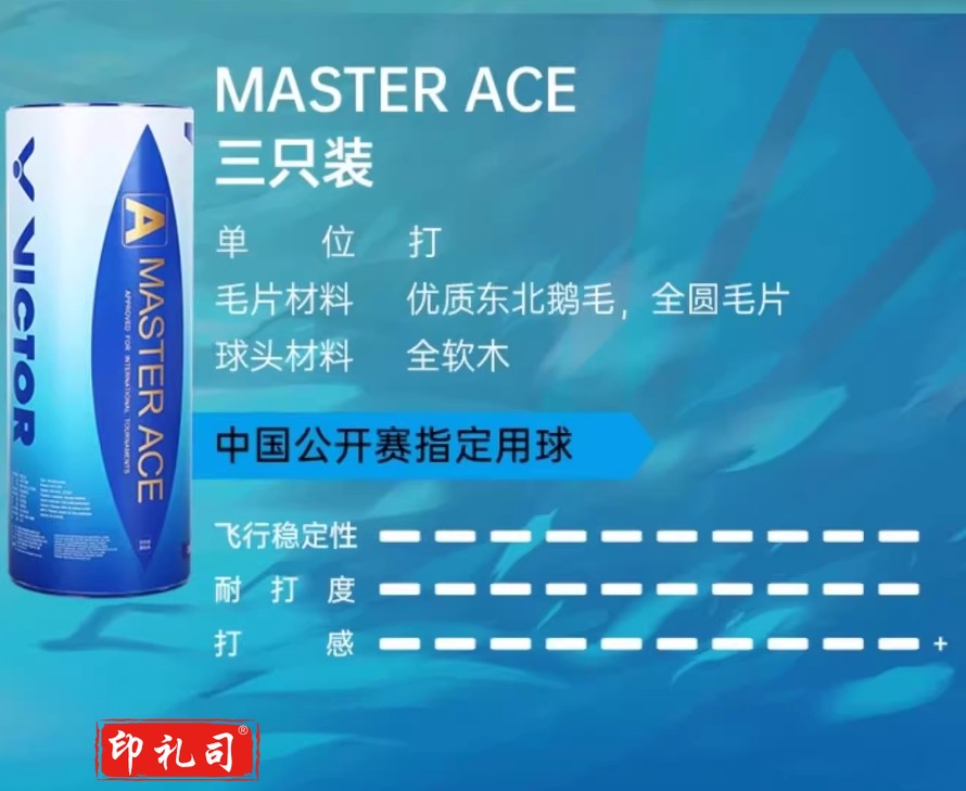 威克多羽毛球中国公开赛大师ACE 76速 (3个装)