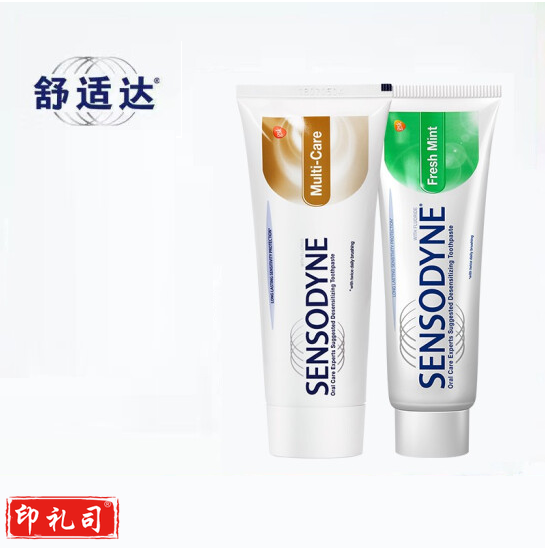 舒适达 多效护理牙膏120g+薄荷120g