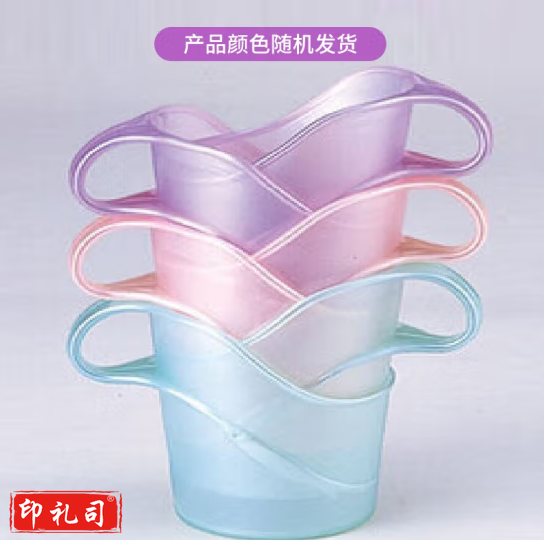 茶花 杯架一次性纸杯托 茶托家用办公杯座开水隔热盒杯套 塑料杯托杯子架 6支装 1427