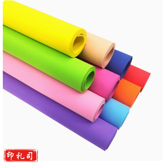 彩色海绵纸 幼儿园手工DIY  EVA泡沫纸 2mm厚  40*60cm 混色 10张/包  货号：LJ