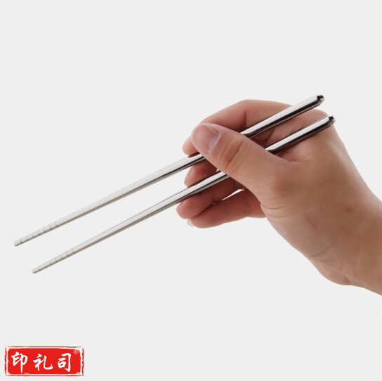 儿童不锈钢筷子 防滑防烫中空圆形筷 尺寸19cm 单位：双 货号：JC