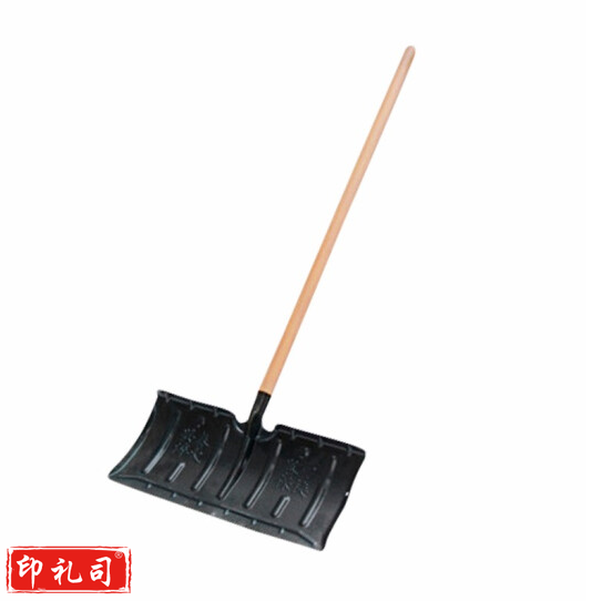 推雪铁铲 户外扫雪工具除雪铲锰钢淬火  锰钢推雪板  带木制柄