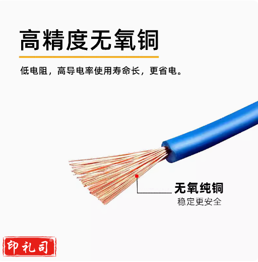 RV电线软线 0.5单芯多股 国标铜芯 约100米 货号：JC