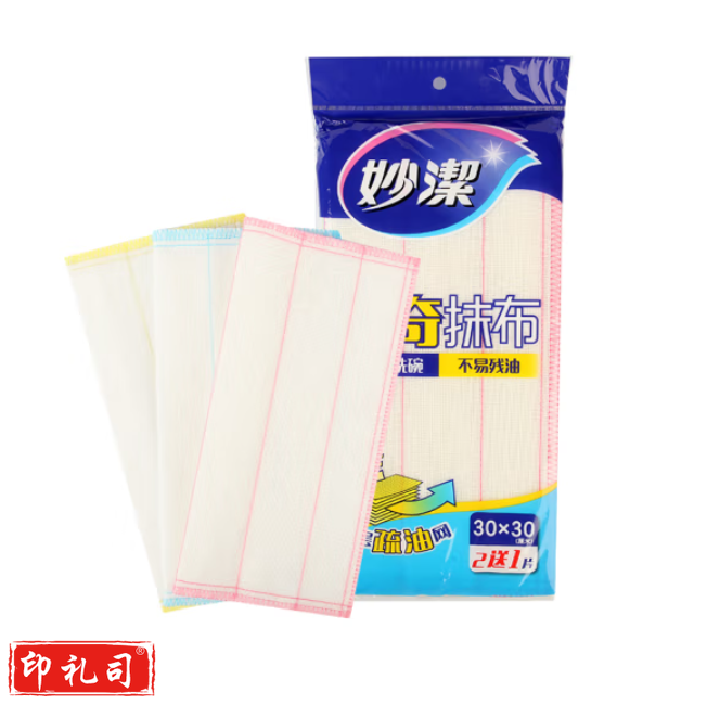 妙洁 1019 妙洁抹布3片装  不掉毛吸水厨房擦 神奇抹布 加厚洗碗布