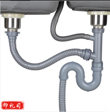 巨联（JULIAN）通用厨房水槽配件下水器排水管不锈盆下水口304双盆单盆盖子套装