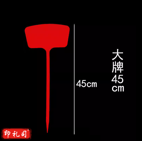 指示插牌  塑料插地牌 标记牌  45cm  单色10个起订  货号：JC