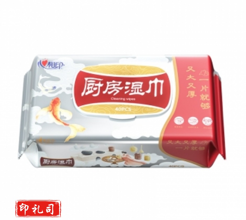 心相印湿巾 厨房湿巾 去污一片就够 金装40抽