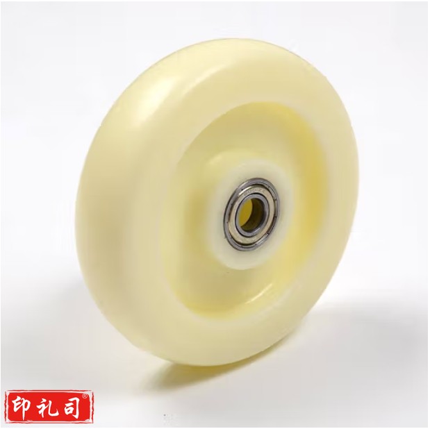 白色尼龙单轮3寸