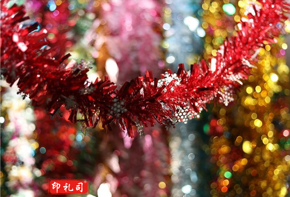 彩带拉花 幼儿园装饰彩条 约1.3米 (玫红色)