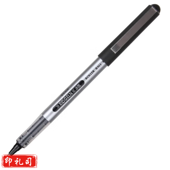 得力S656 中性笔 0.5mm子弹头签字笔(黑)12支/盒；支