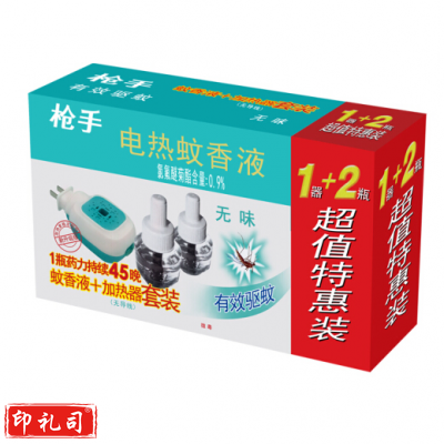 枪手   电热蚊香液1器+2液 驱蚊液蚊不叮
