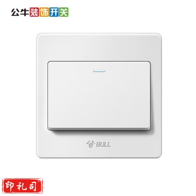 公牛墙壁开关插座面板一开单控G05K112Y