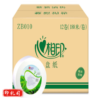 心相印大卷纸大盘纸ZB010 3层188米/卷 12卷/箱卫生纸  TJRRSFYJD01301025304514