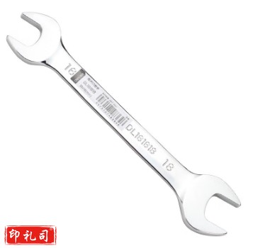 得力  DL162224 镜面双开口扳手 双头叉口固定呆头扳手 22x24mm 两把起售 货号：NK