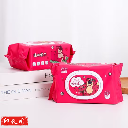 迪士尼联名湿厕纸  草莓熊纯水湿巾 80抽     货号：LJ