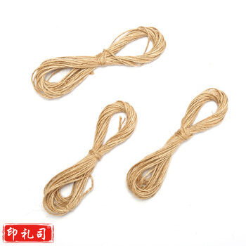 巨联（JULIAN）1mm 麻绳  DIY手工辅料天然黄麻绳  长约40m