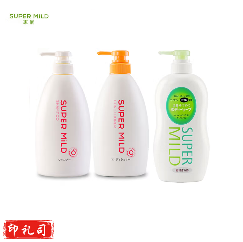 惠润洗沐护套装  洗发水600ml+护发素600ml+沐浴露650ml  货号：JC