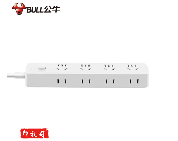 公牛  新国标插座/插排/排插 R5440四位五孔+侧边四个4孔全长1.8米