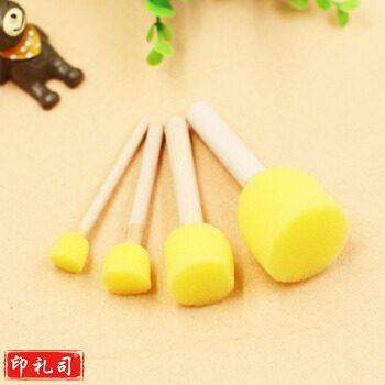 儿童绘画涂鸦工具海绵画刷笔刷 幼儿园diy印章美劳材料 滚筒滚轮