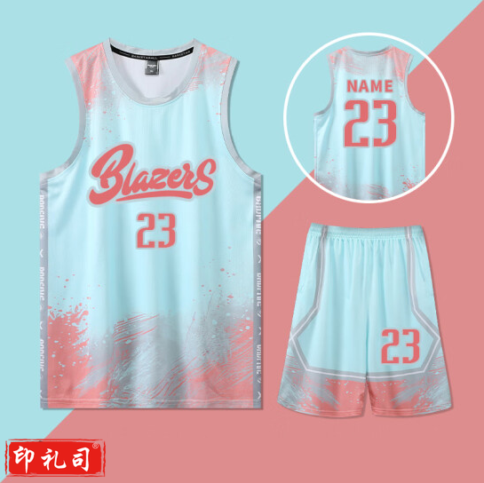 新款篮球服套装 学生比赛运动训练队服    货号：JC