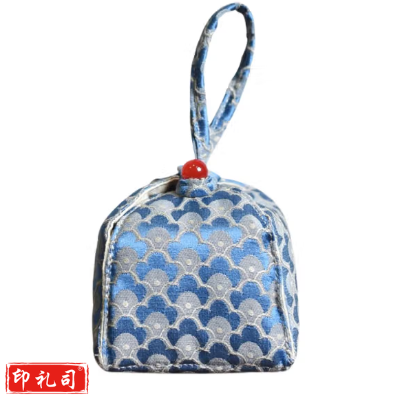 小号茶杯收纳袋 便携收纳杯袋    蓝色  货号：JC