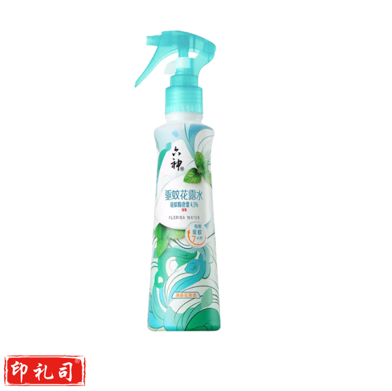 六神  驱蚊花露水清新花果香手枪泵设计188ml   货号：JC