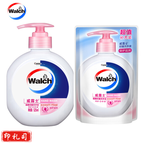 威露士 健康抑菌洗手液(倍护滋润)525ml瓶装+250ml袋