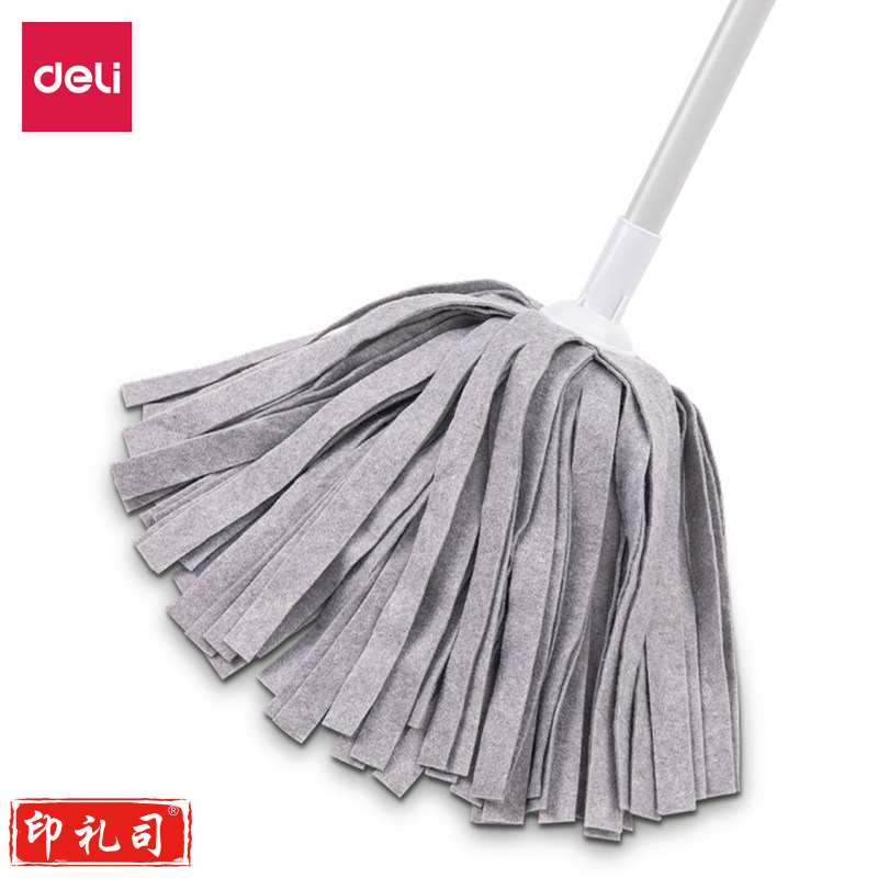 得力LQ133-墩布拖把(灰色)(1套)