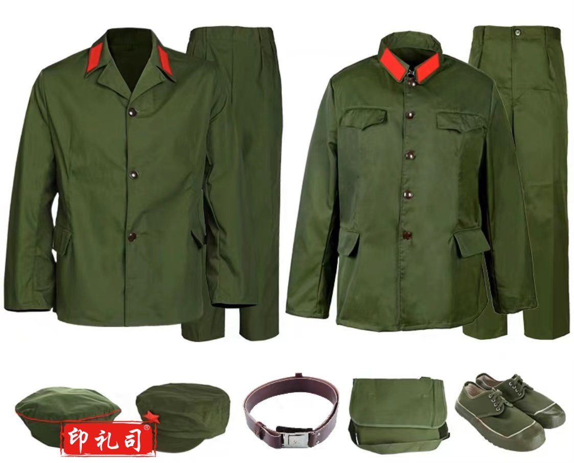 成人老兵演出服 军装表演服 185cm